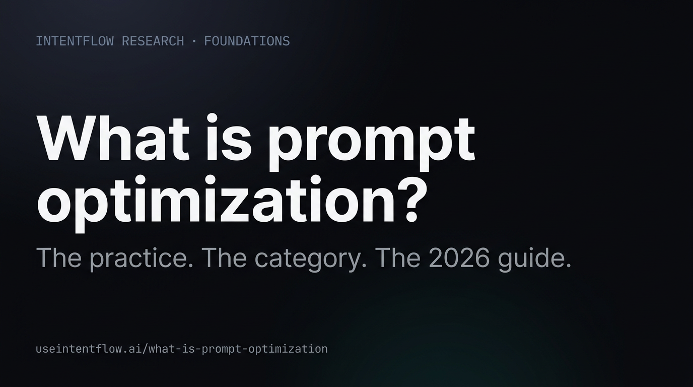 What Is Prompt Optimization? 2026 Guide | IntentFlow